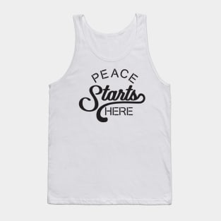 'Peace Starts Here' Radical Kindness Anti Bullying Shirt Tank Top